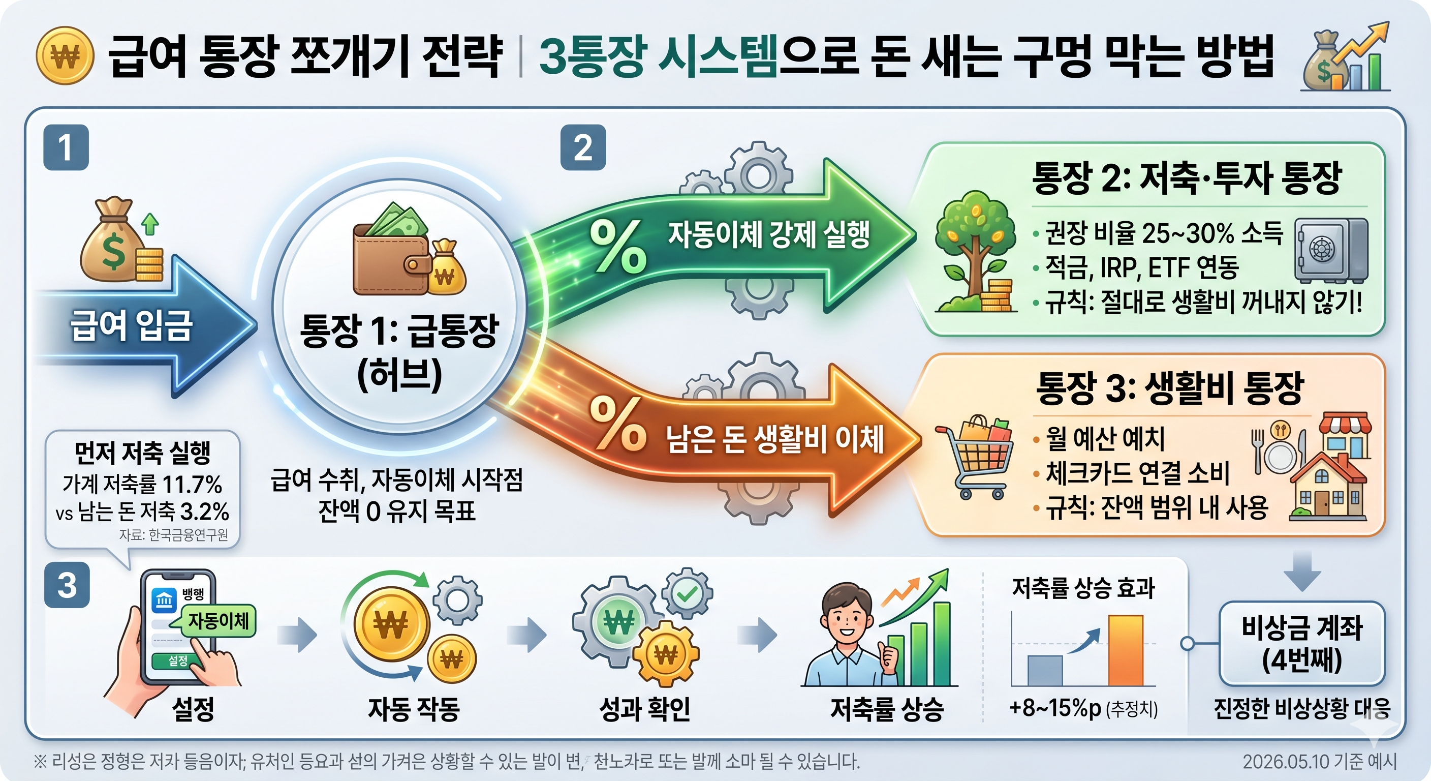 급여 통장 쪼개기 전략