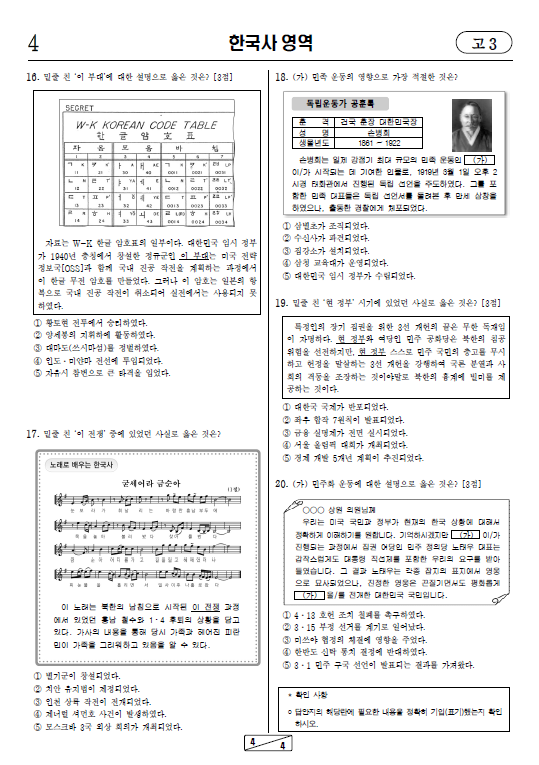 2023-7월-고3-모의고사-한국사-기출문제-다운
