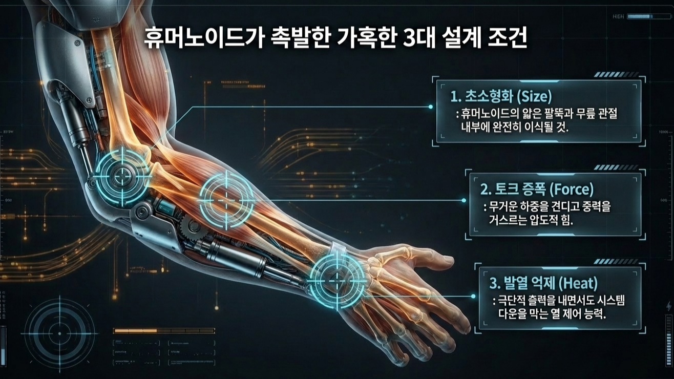 휴머노이드 3대 설계 조건 시각화(AI활용 생성 이미지)