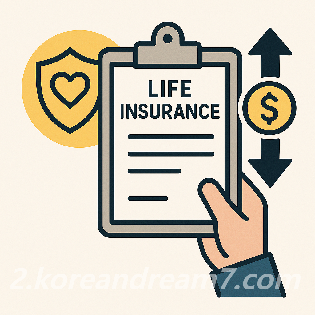생명보험 금액 변경