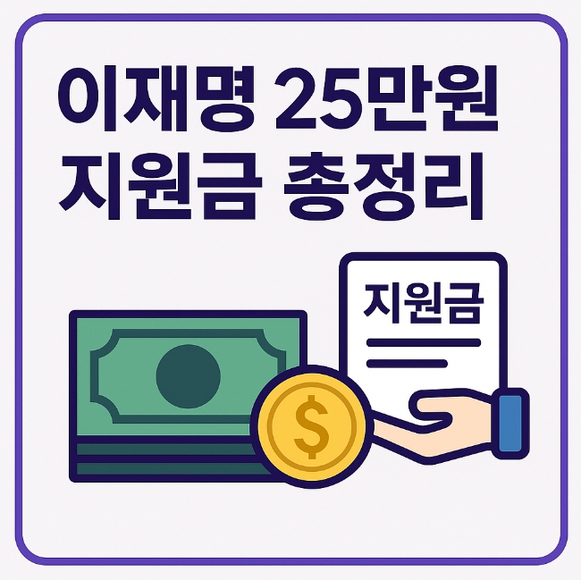 이재명 25만원 지원금 신청 방법