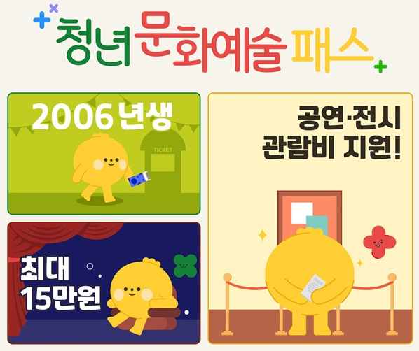 2006년생 청년문화예술패스 신청, 최대 15만원 문화생활 혜택 받기