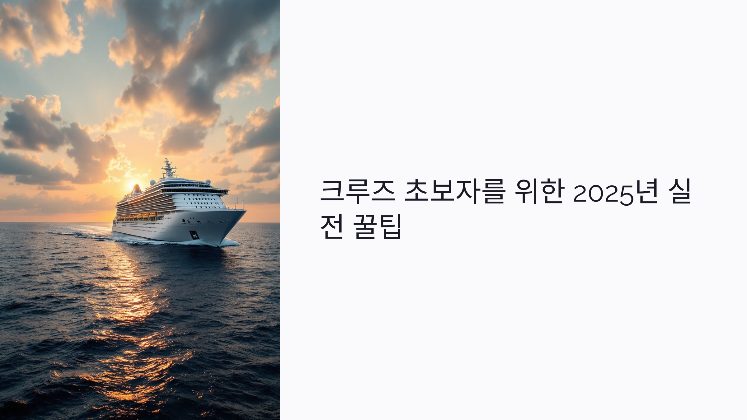 크루즈 초보자를 위한 2025년 실전 꿀팁: 객실, 식사, 공연, 승무원 노하우 총정리