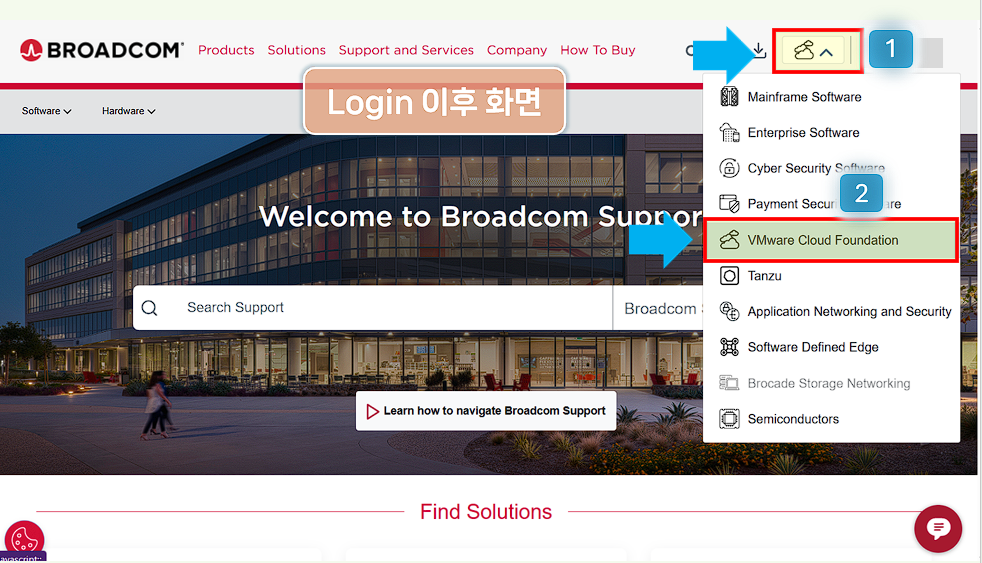 VMware Cloud Foundation 클릭하세요.