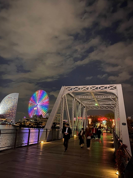 기샤미치의 야경