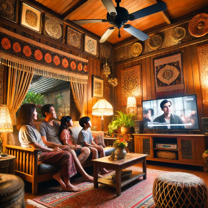 동남아시아 TV시청 사진