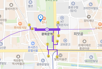 오시는길