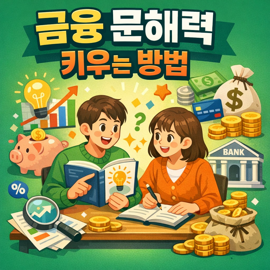금융 문해력 키우는 법, 이거 모르면 평생 돈 못 모읍니다