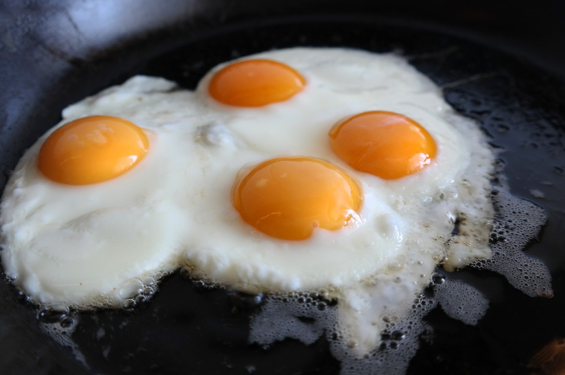 버터에 구이한 계란요리