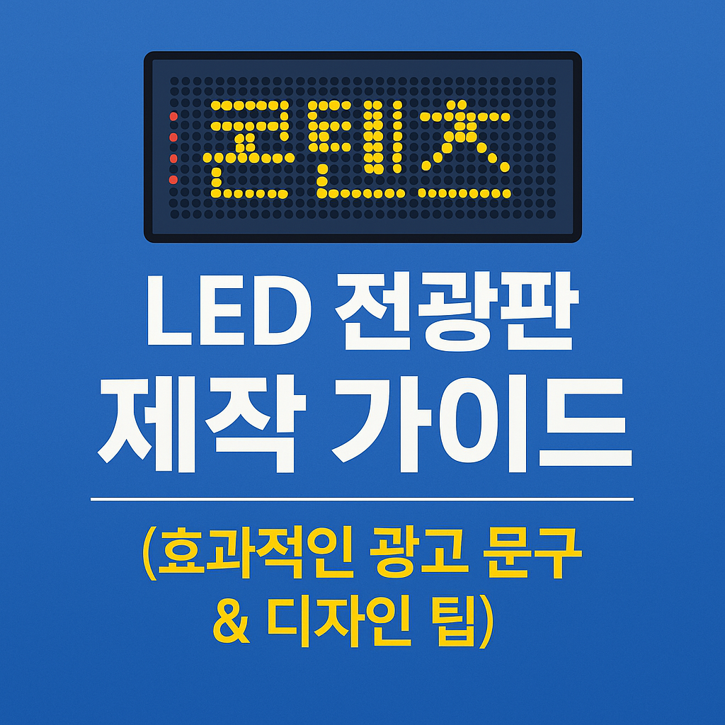 LED 전광판 콘텐츠 제작 가이드