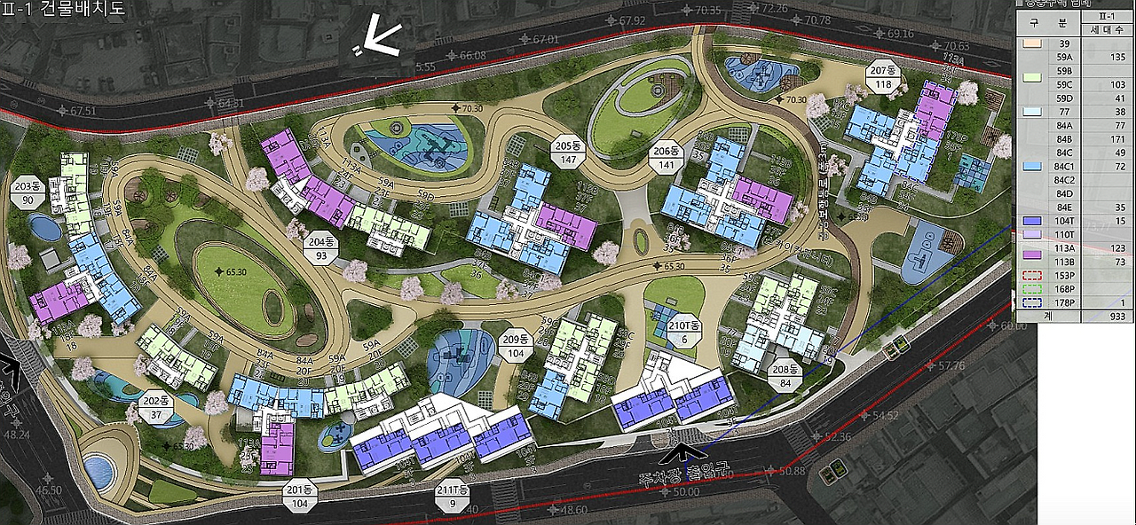 가야1구역 더 다이너스티 2단지 배치도