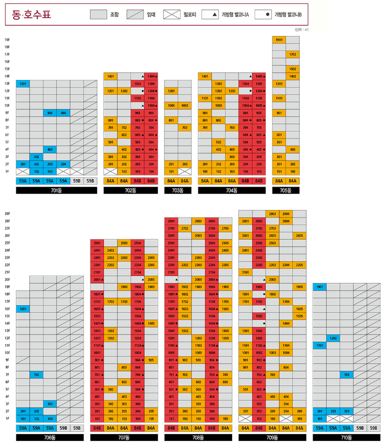 동호수 배치도1
