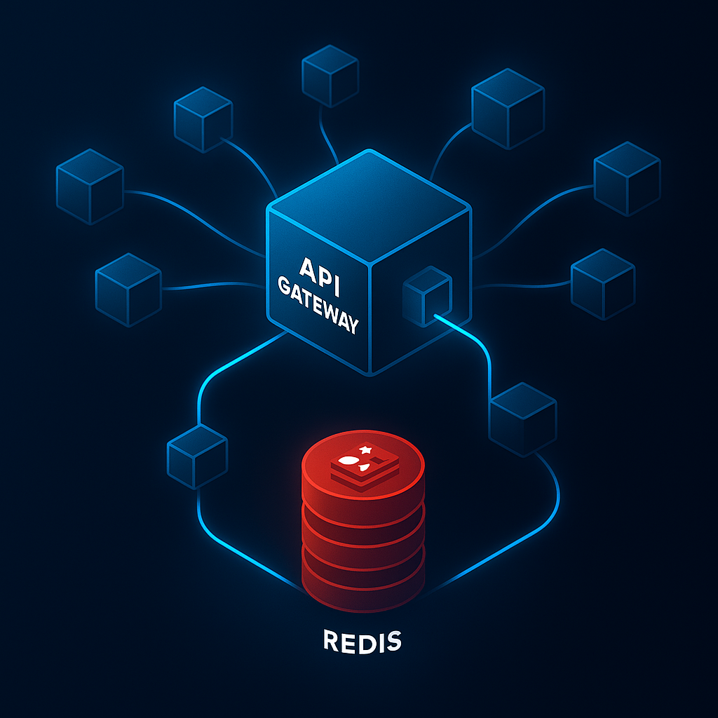 Kong API Gateway architecture diagram showing OpenResty, Nginx, LuaJIT integration with Redis for high-performance API management
