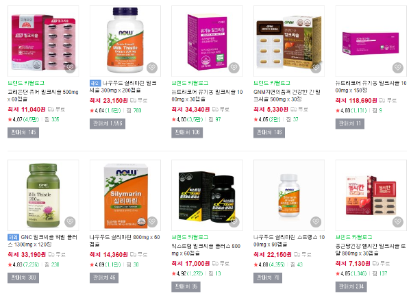 밀크씨슬영양제