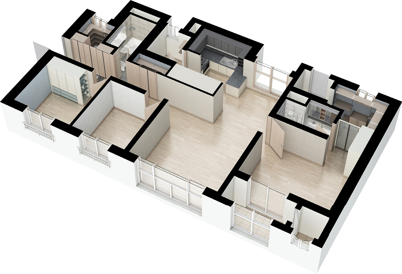더샾송도 마리나베이 - 74 평면도