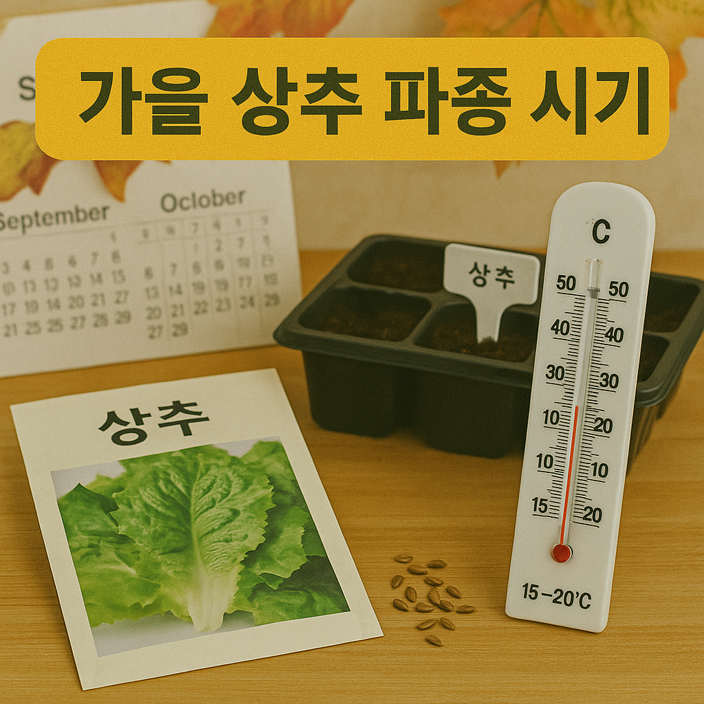 가을상추 파종시기