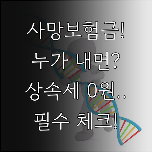 보험료 납부 주체별 사망보험금 세무 ..