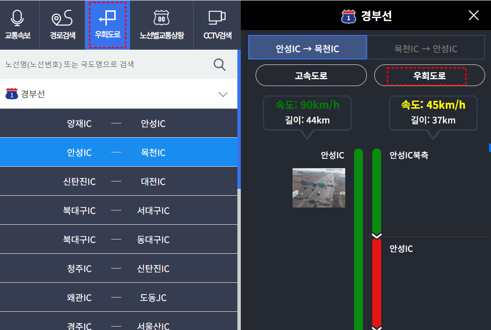 고속도로 우회도로