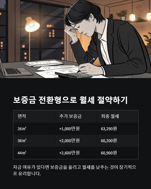 보증금 전환형으로 월세 절약하기