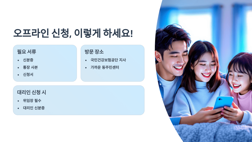 오프라인 신청, 이렇게 하세요!