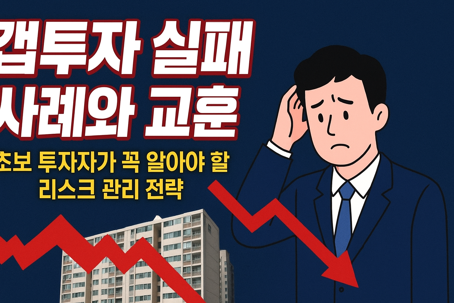 “갭투자 실패 사례에서 배우는 뼈아픈 교훈 4가지|초보 투자자가 꼭 알아야 할 리스크 관리 전략”