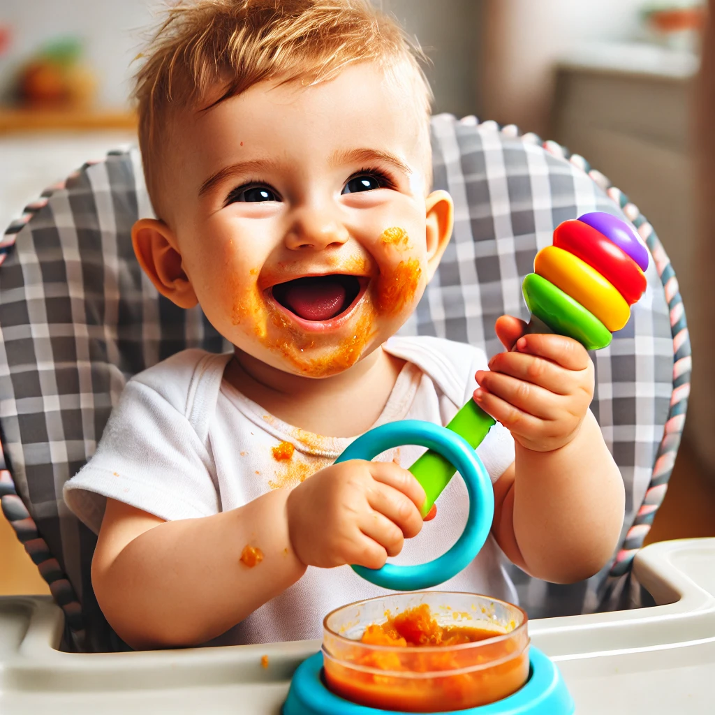 이유식 장난감 사용