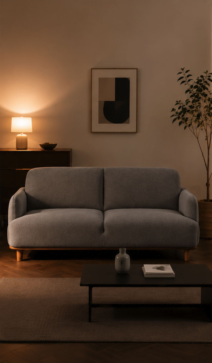 How the same furniture creates a different first impression depending on the setting