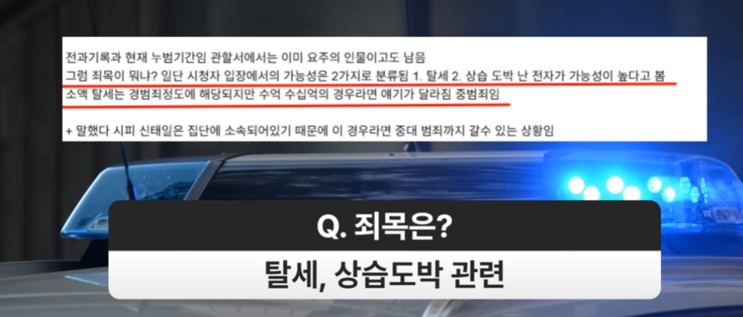 탈세&amp;#44; 상습도박