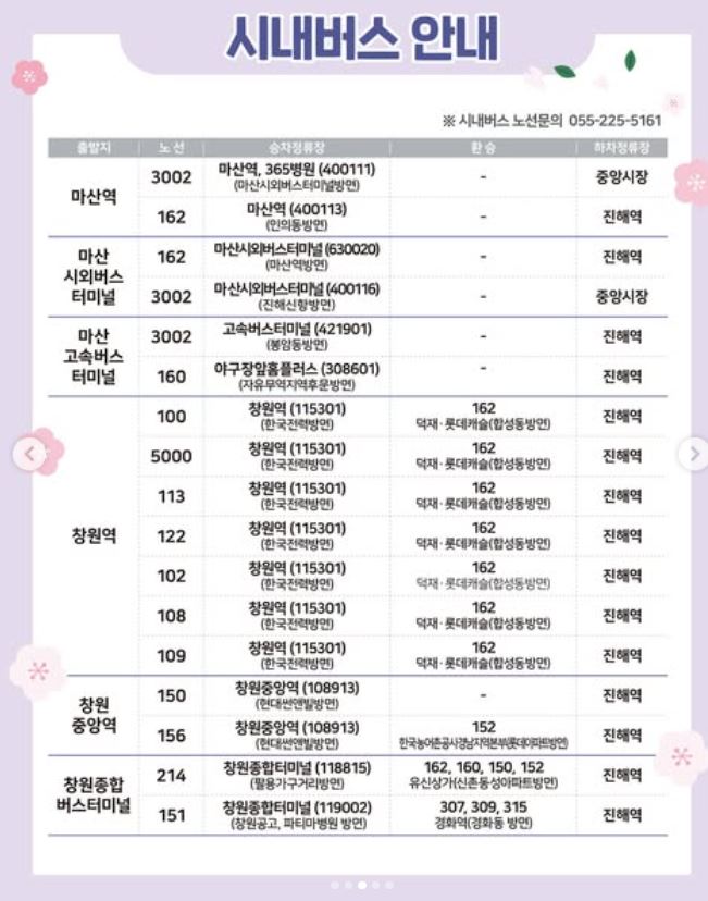 2026 진해 군항제 버스 이용 방법
