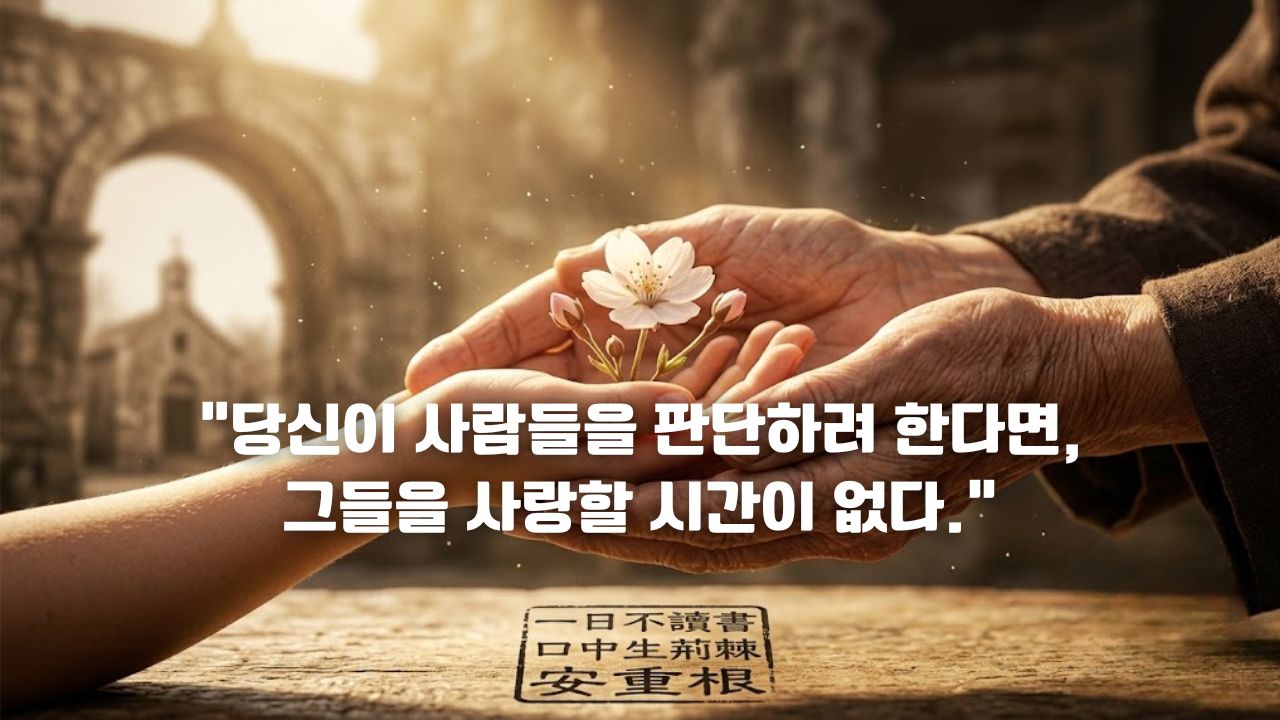 마더 테레사 (Mother Teresa): "내 잣대로 타인을 평가하고 있다면"
