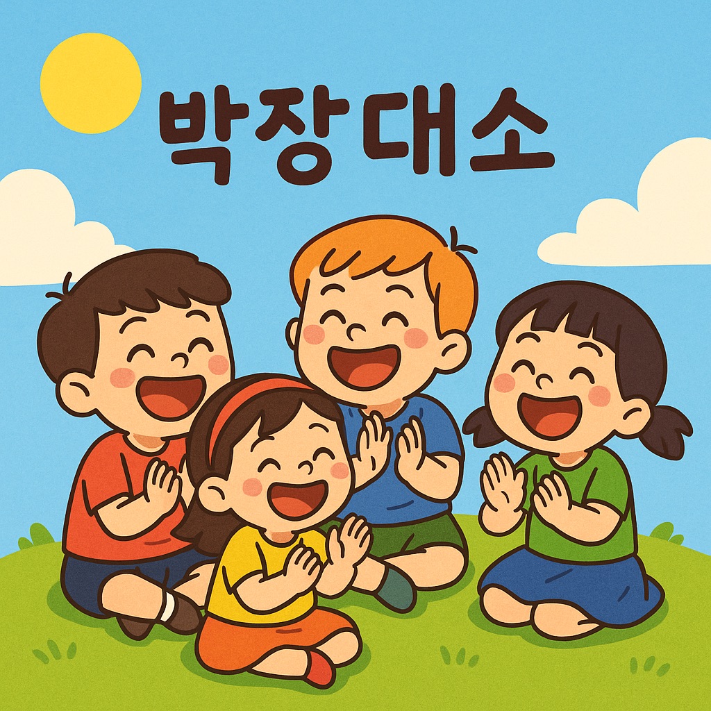 박장대소 사자성어 이미지