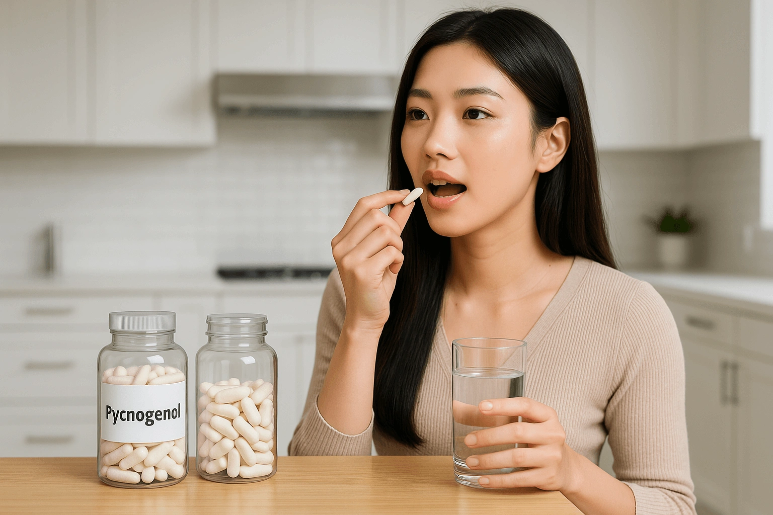 피크노제놀을-복용중인-여성