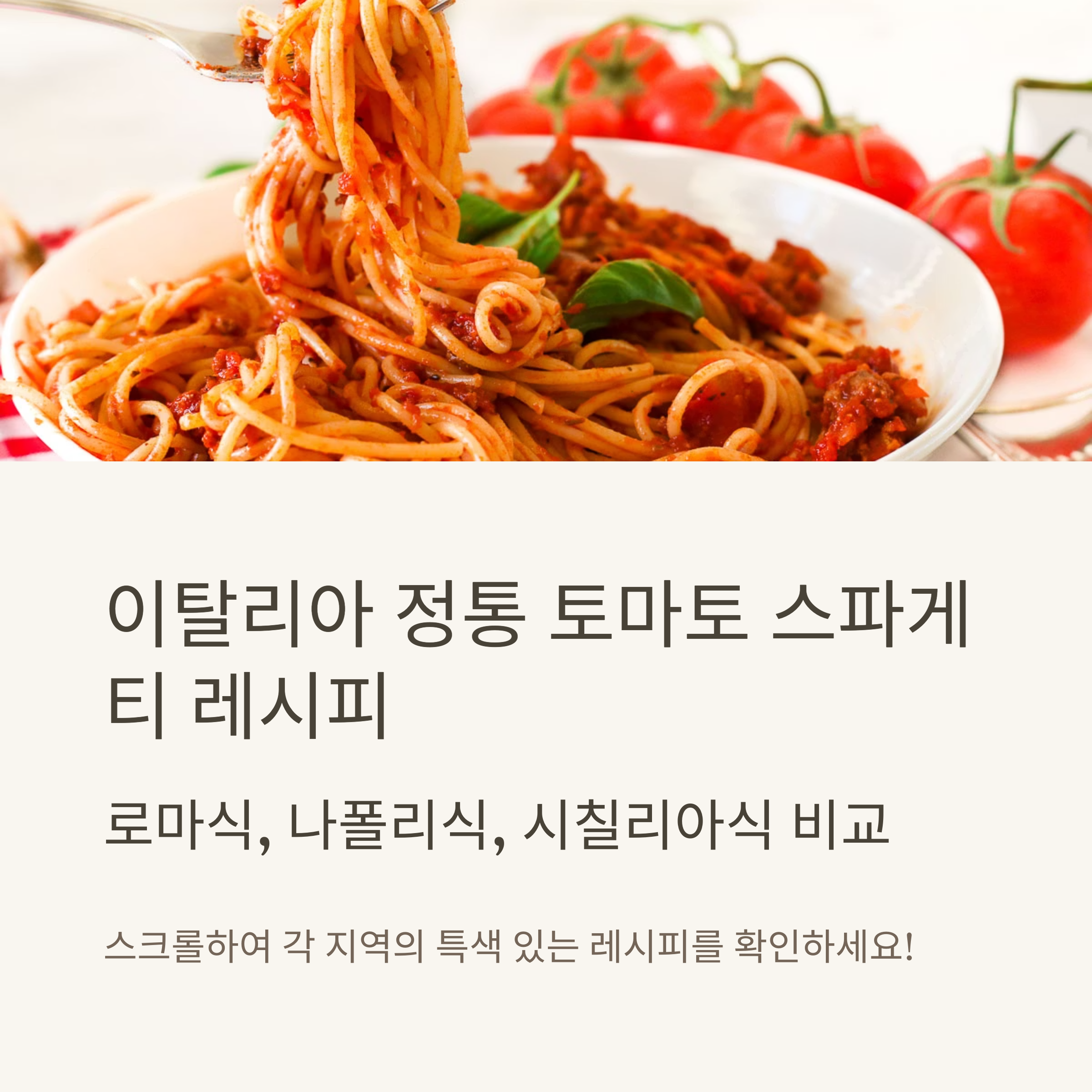 이탈리아 정통 토마토 스파게티 관련 사진