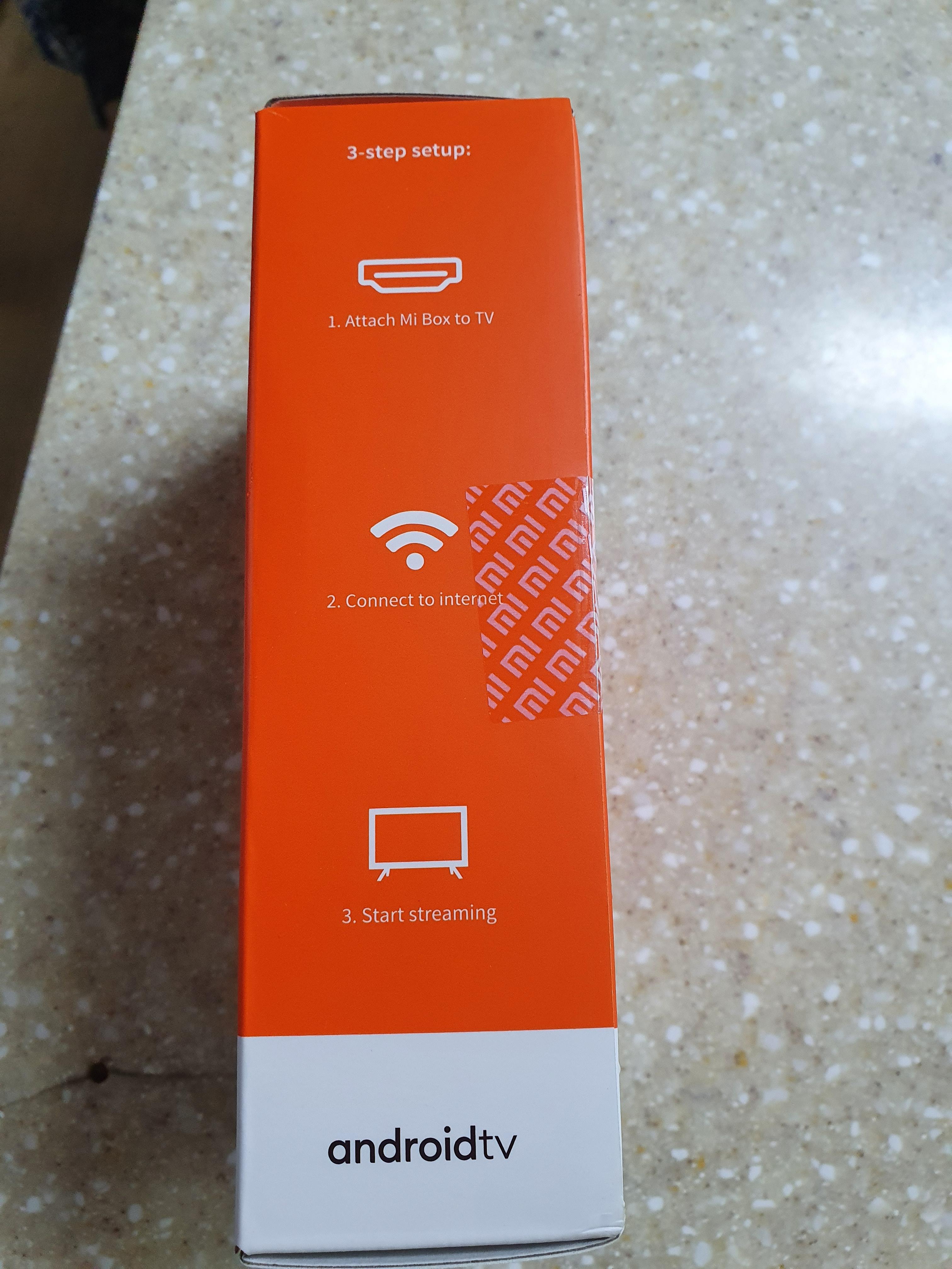 제가 구매한 안드로이드TV 미박스S 박스 측면사진