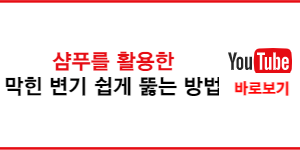 변기막힌것 쉽게 뚫는법