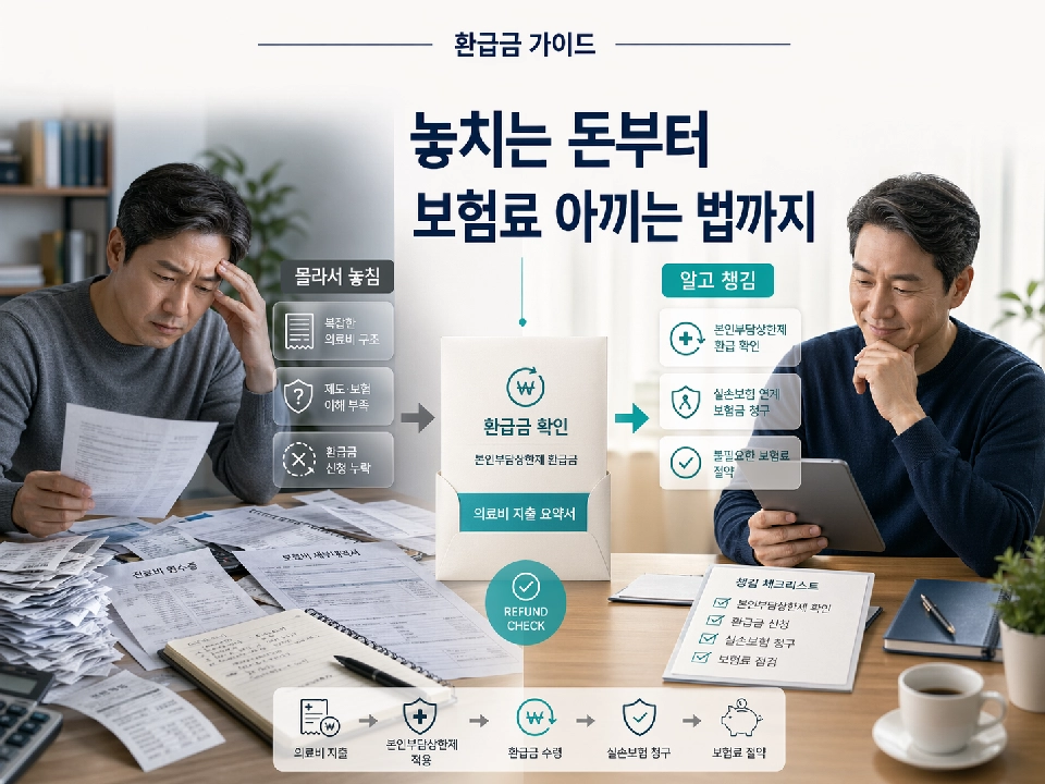건강보험 환급금&middot;실손보험&middot;비용 절감, 병원비 부담 줄이는 실전 가이드