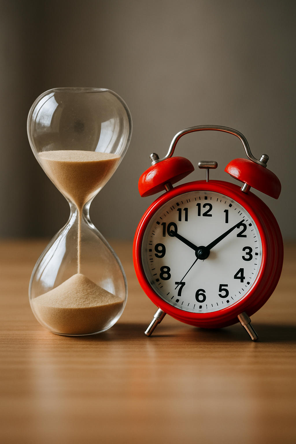 모래시계와 시계