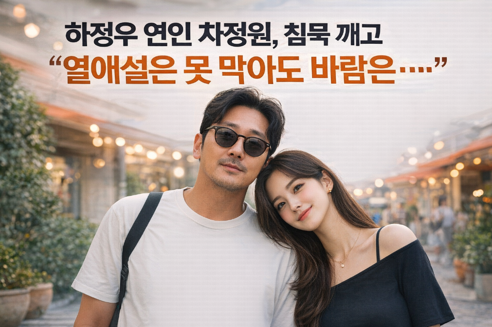 차정원, 하정우 열애설에 직접 입 열었다