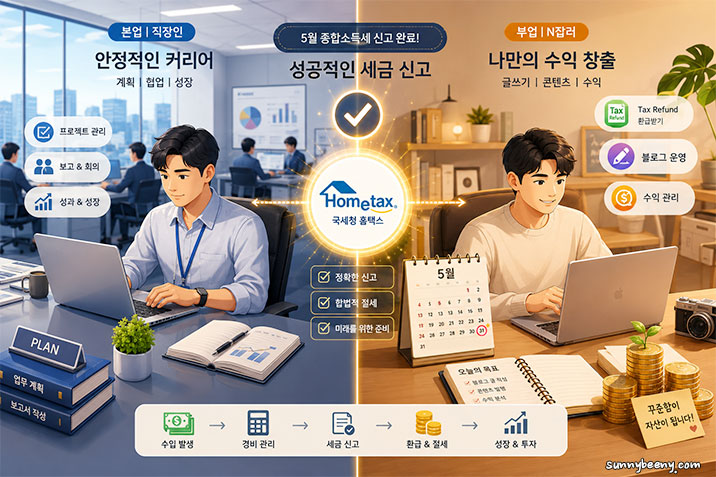부업 직장인 종합신고세