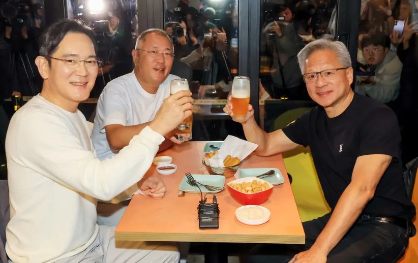 젠슨 황 치맥 회동|이재용·정의선과 만찬이 의미하는 한국 반도체의 미래 관련 사진