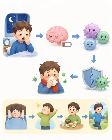 수면 부족과 면역력 저하 관계8