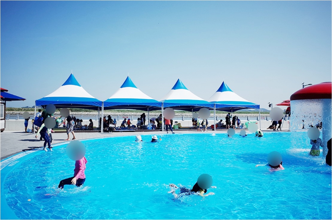 군산 소룡동 야외 수영장