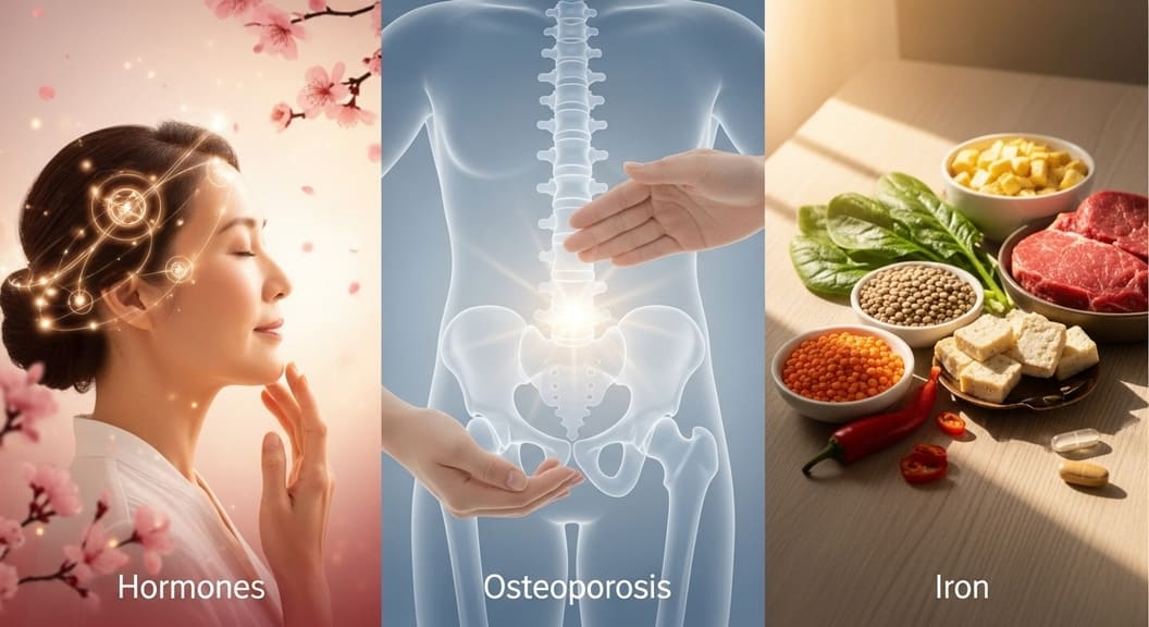 여성 건강케어의 핵심, 호르몬 균형과 골다공증 예방 철분 관리의 중요성