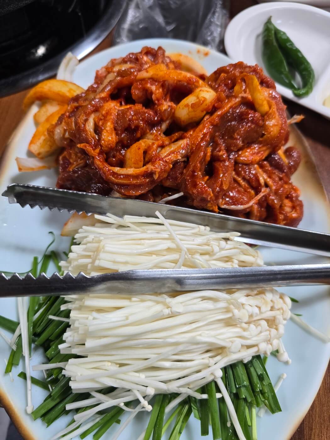 한방오리 양념
