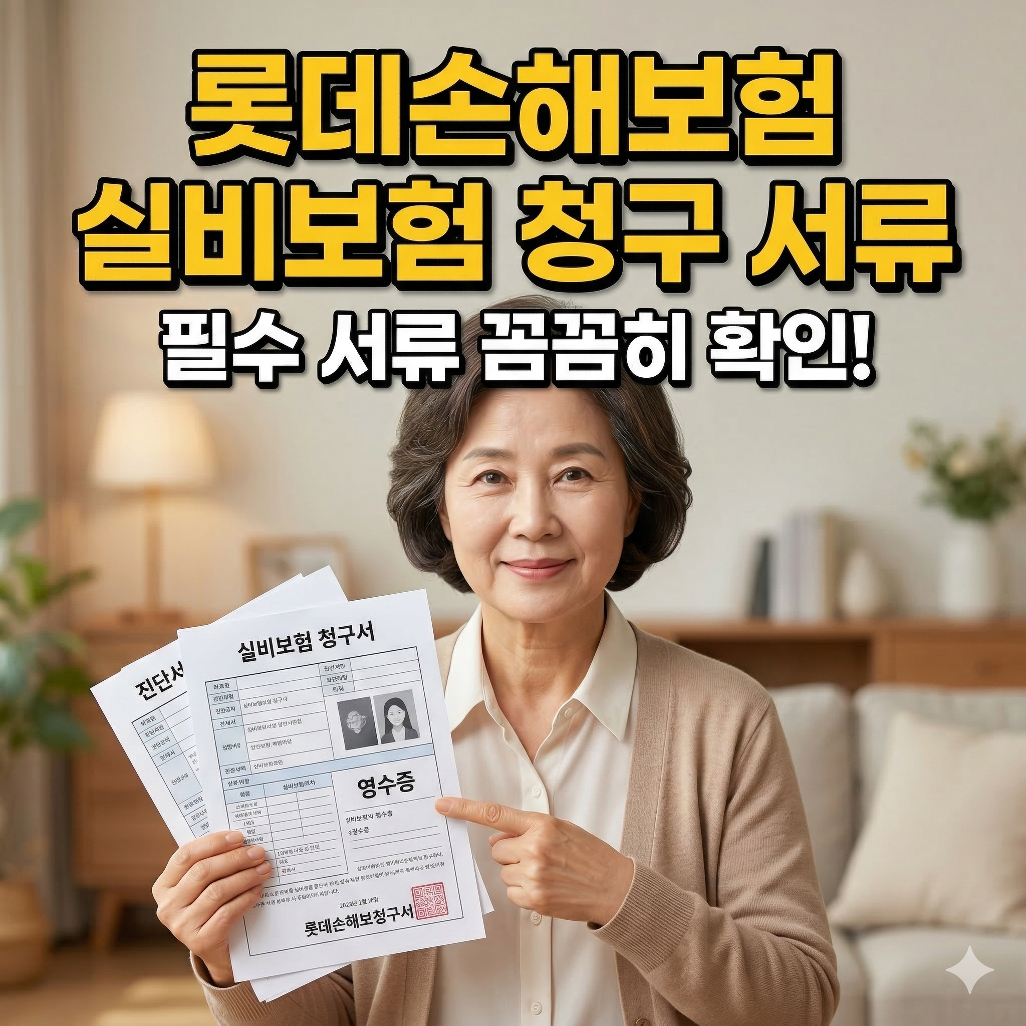 롯데손해보험 실비보험 청구 서류 알아보기