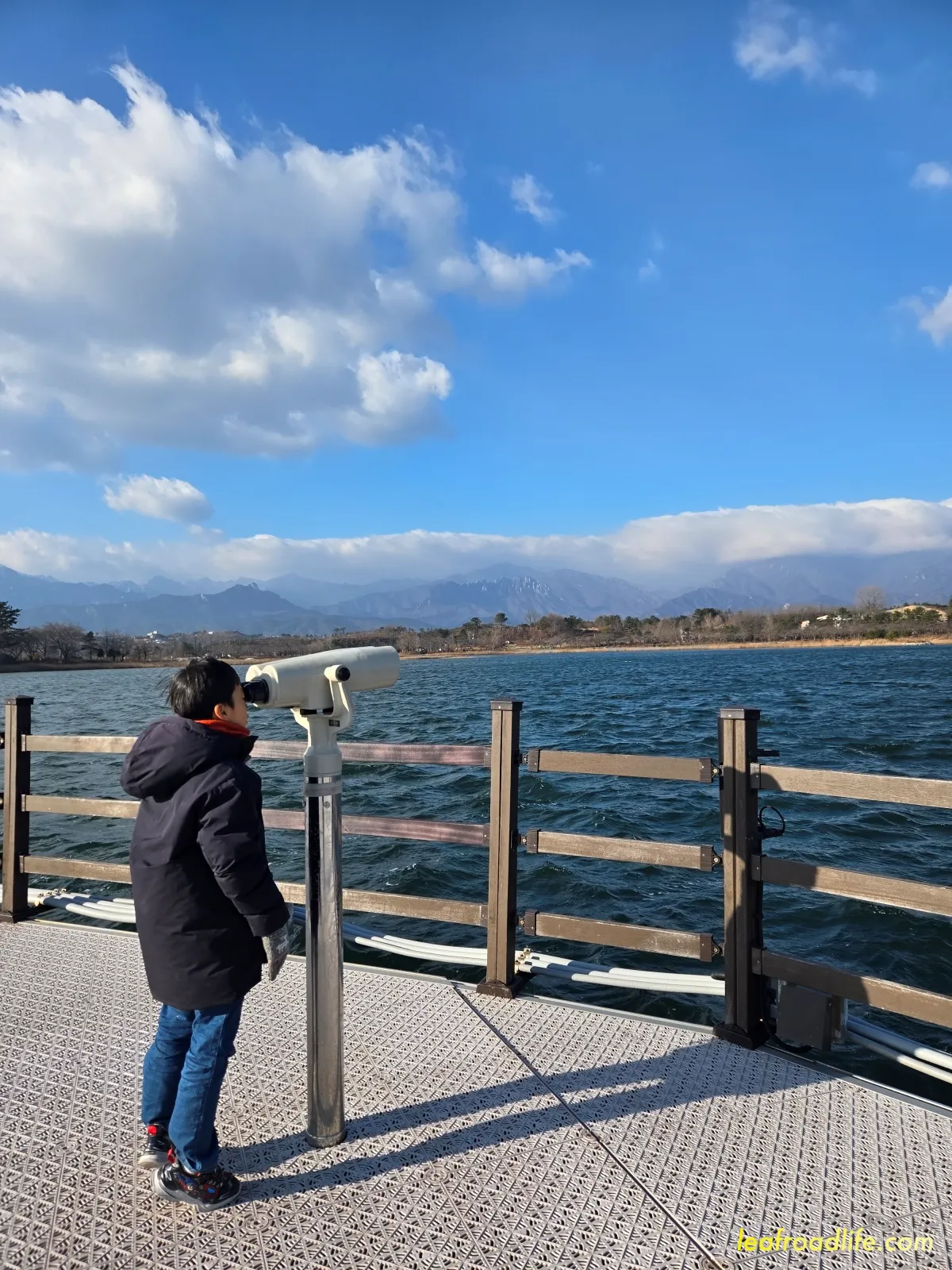속초-영랑호수윗길-부교-위-망원경