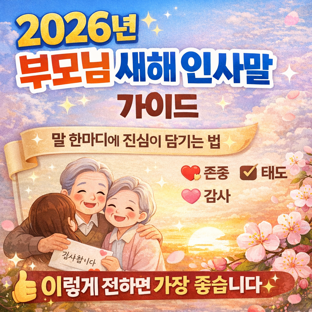 부모님 새해 인사말