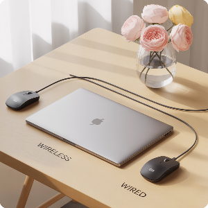 노트북 무선·유선 마우스 연결 이미지