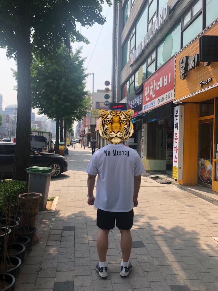 데일리 룩(오뭘입)_야생마 티셔츠, 야생마 노멀씨 티셔츠, 나이키 반바지, 나이키 에어맥스 95 울트라 OOTD