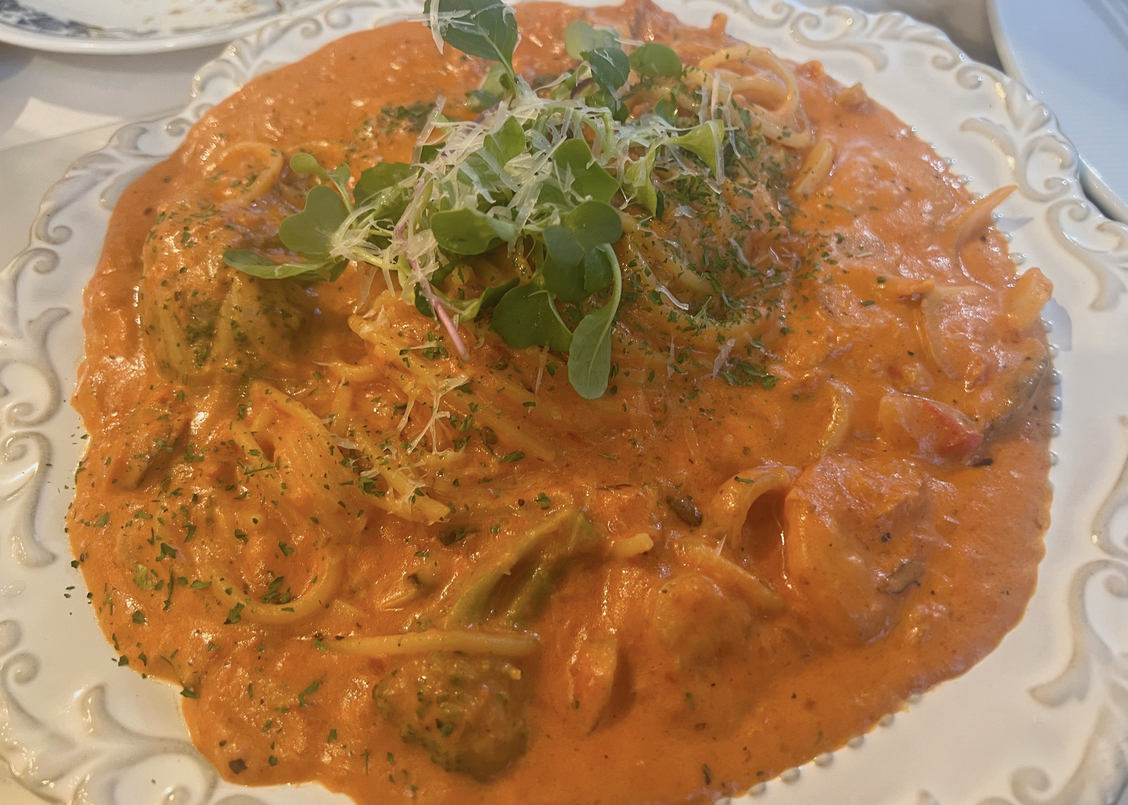 전대 어나더키친 쉬림프로제파스타